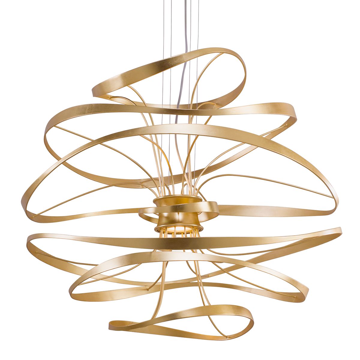 Calligraphy Large Chandelier by Corbett Lighting - Handcrafted Design, Dimmable, 1300 Lumens, 24”H x 26”W