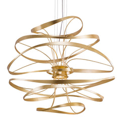 Calligraphy Large Chandelier by Corbett Lighting - Handcrafted Design, Dimmable, 1300 Lumens, 24”H x 26”W