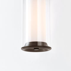 Cannes Large Outdoor Sconce 23" Tall by Troy Lighting with Opal and Clear Glass in Bronze Finish