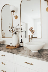 Mitzi Carrie Sconce 14.75" Height Aged Brass Finish Dimmable Wall Light with Matte White Shade