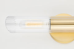 Mitzi Cecily Sconce 2-Light Wall Fixture, Aged Brass, Old Bronze & Polished Nickel, Dimmable Design