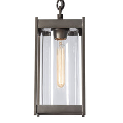Cela Medium Outdoor Lantern by Hubbardton Forge - Dimmable, Durable, Versatile Design, Multiple Finishes