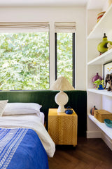 Centella Table Lamp By Mitzi With Hand-Woven Jute Shade & Contemporary Cement Base - Dimmable Design