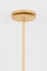 Ceylon Chandelier by Corbett Lighting, 6-Light Botanical Design in Vintage Gold Leaf Finish
