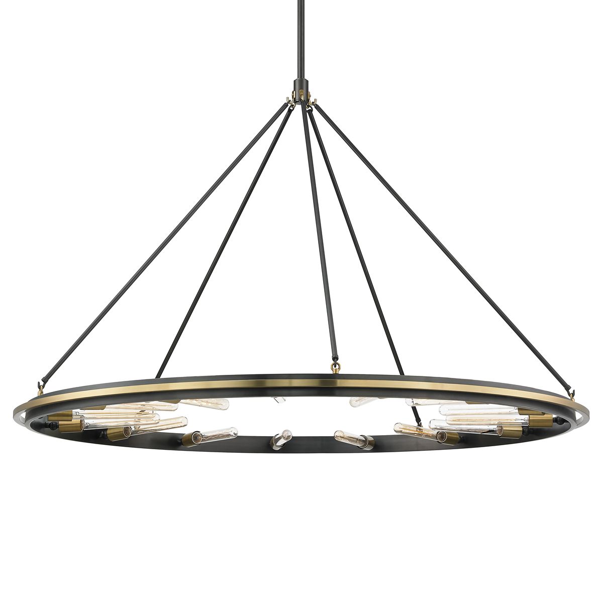 Chambers 15-Light Chandelier by Hudson Valley Lighting - Dimmable, Adjustable Height, 3 Finishes