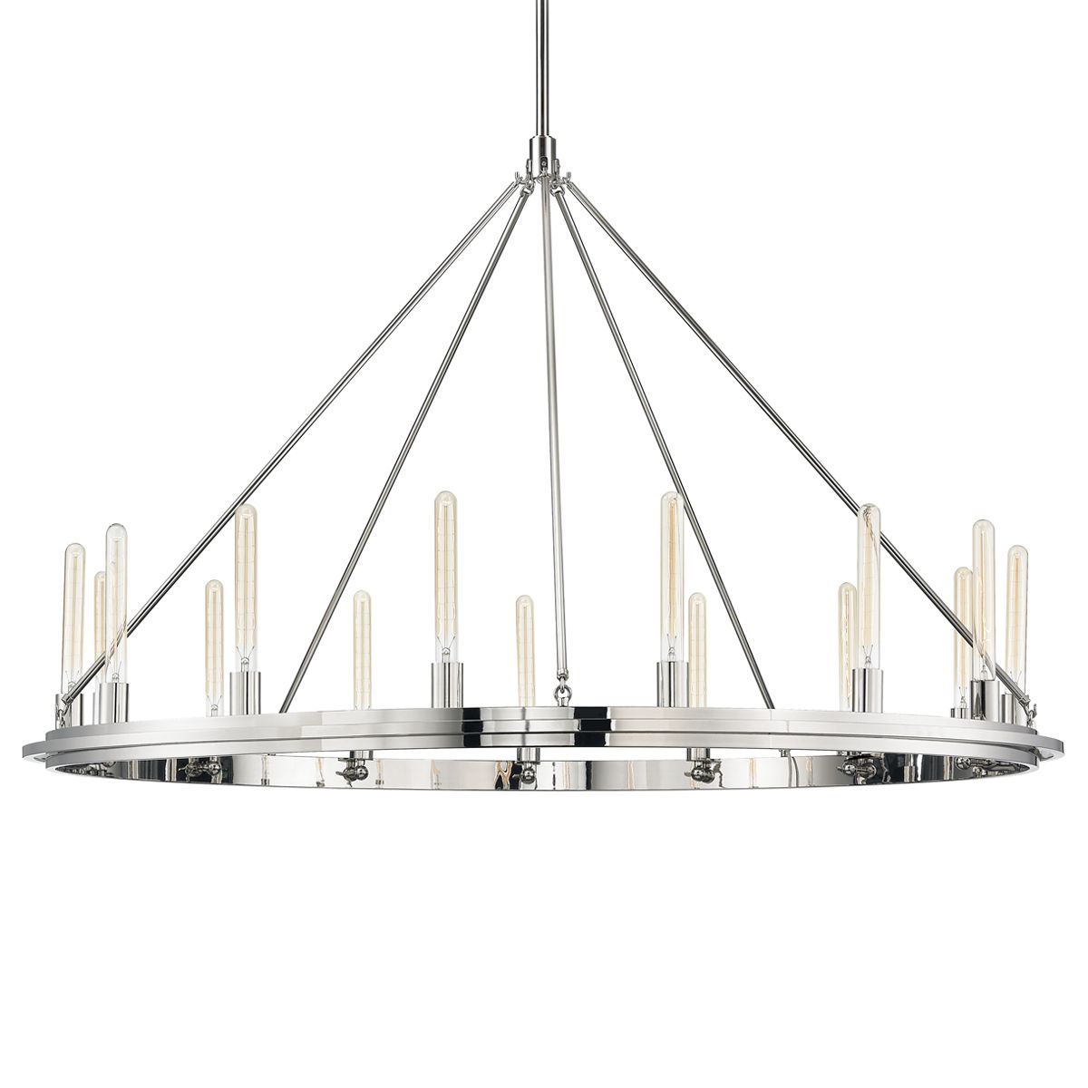 Chambers 15-Light Chandelier by Hudson Valley Lighting - Dimmable, Adjustable Height, 3 Finishes
