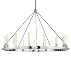 Chambers 15-Light Chandelier by Hudson Valley Lighting - Dimmable, Adjustable Height, 3 Finishes