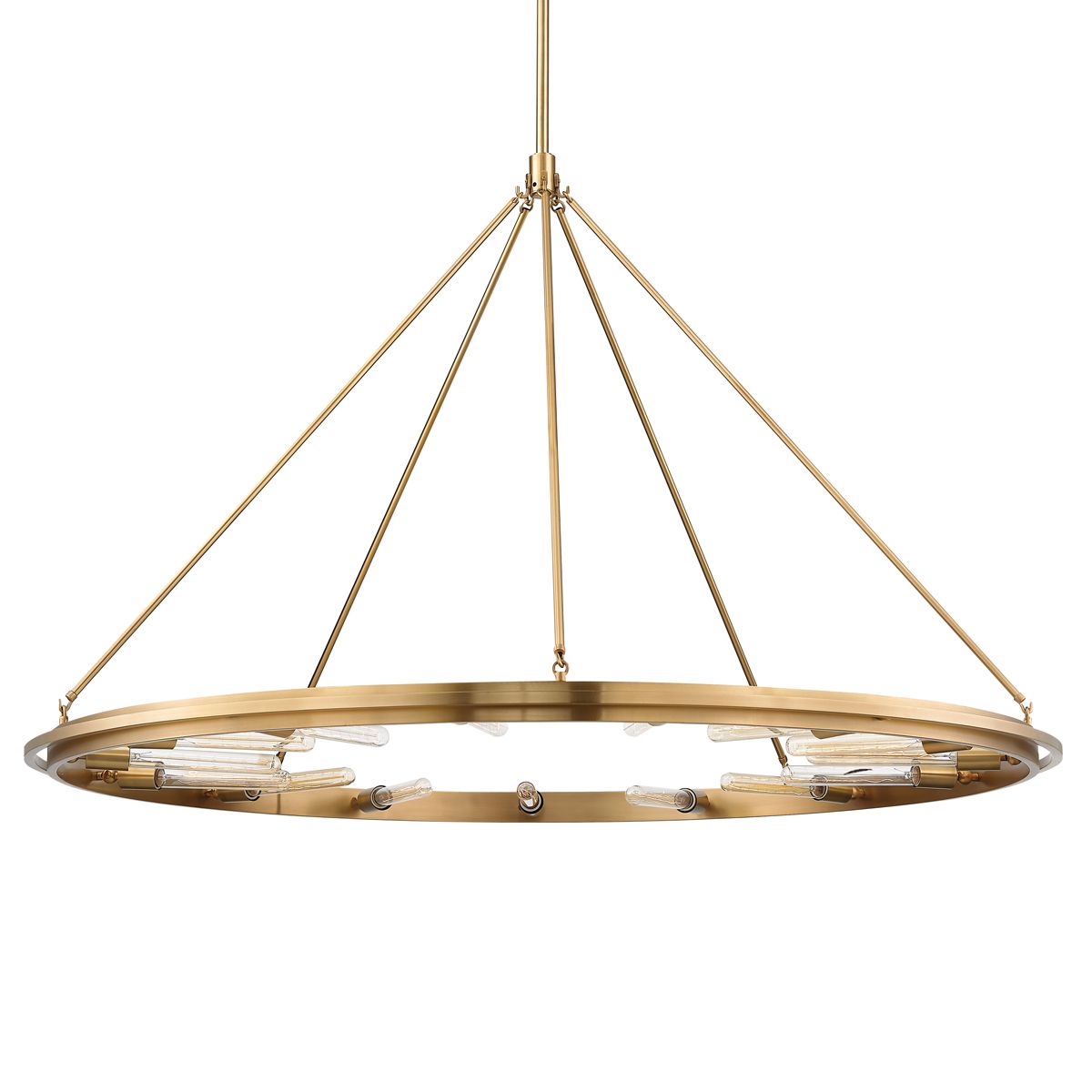 Chambers 15-Light Chandelier by Hudson Valley Lighting - Dimmable, Adjustable Height, 3 Finishes