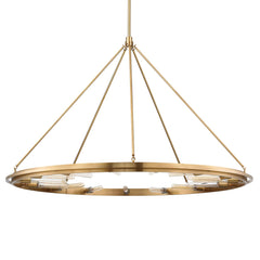 Chambers 15-Light Chandelier by Hudson Valley Lighting - Dimmable, Adjustable Height, 3 Finishes