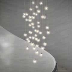 SONNEMAN Champagne Bubbles 24-Light LED Chandelier with Polished Chrome Finish and Adjustable Heights