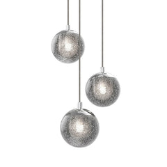 Champagne Bubbles 3-Light LED Chandelier by SONNEMAN with Dimmable Warm White Light and Elegant Design