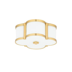 Chandler 2-Bulb Ceiling Light by Hudson Valley Lighting, Quatrefoil Design, Dimmable, UL Damp Rated