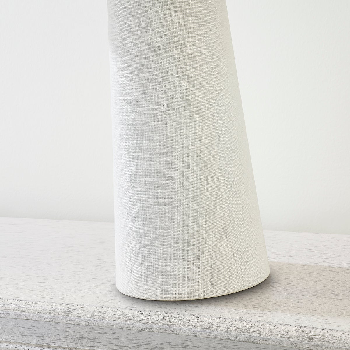 Chanterelle Table Lamp 19.25 Inches Tall with Pleated Linen Shade and Patina Brass Finish