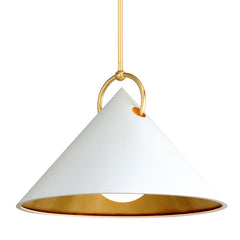 Corbett Lighting Large Charm Pendant Light - Dimmable, Adjustable 34.5" to 76.5", Steel, Gold Finishes