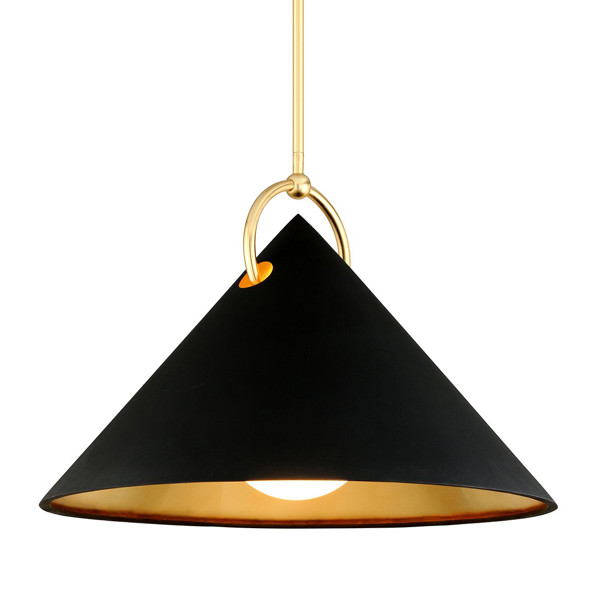 Corbett Lighting Large Charm Pendant Light - Dimmable, Adjustable 34.5" to 76.5", Steel, Gold Finishes