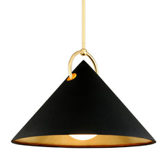 Corbett Lighting Large Charm Pendant Light - Dimmable, Adjustable 34.5" to 76.5", Steel, Gold Finishes