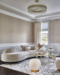 Chime Large Chandelier by Corbett Lighting, 12 Lights, Adjustable Height 16.75"-58.75", Clear Glass Tubes