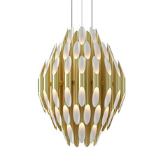 SONNEMAN Chimes 3-Tier Chandelier with 16,500 Lumens and Adjustable Height in Polished Chrome/Satin Brass