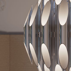SONNEMAN Chimes 3-Tier Chandelier with 16,500 Lumens and Adjustable Height in Polished Chrome/Satin Brass