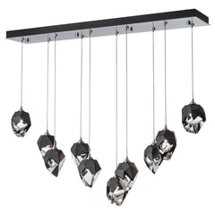 Chrysalis 10-Light Small Crystal Pendant by Hubbardton Forge - Dimmable, Handcrafted Elegance
