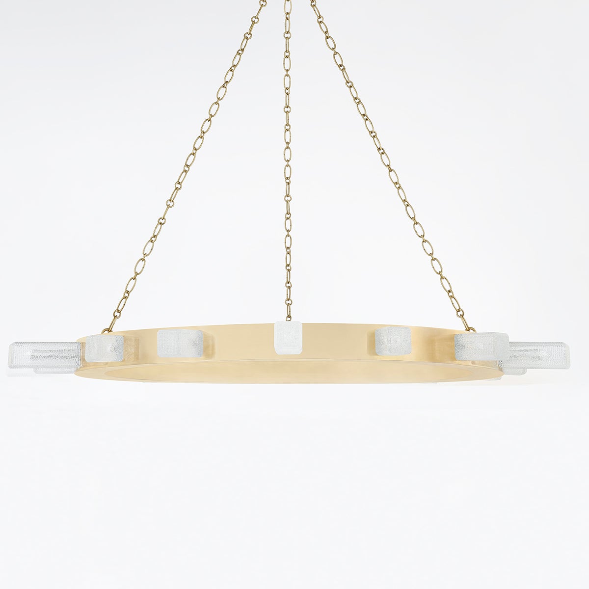 Citrine Large Chandelier by Corbett Lighting, 15 Lights, Dimmable, Vintage Brass Finish, ETL Damp Rated