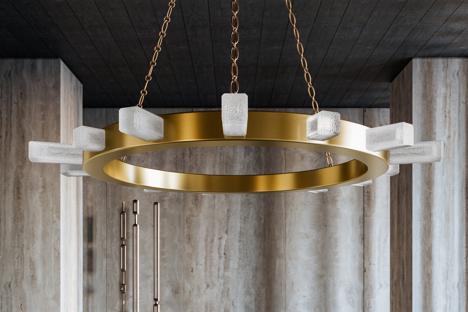 Citrine Large Chandelier by Corbett Lighting, 15 Lights, Dimmable, Vintage Brass Finish, ETL Damp Rated