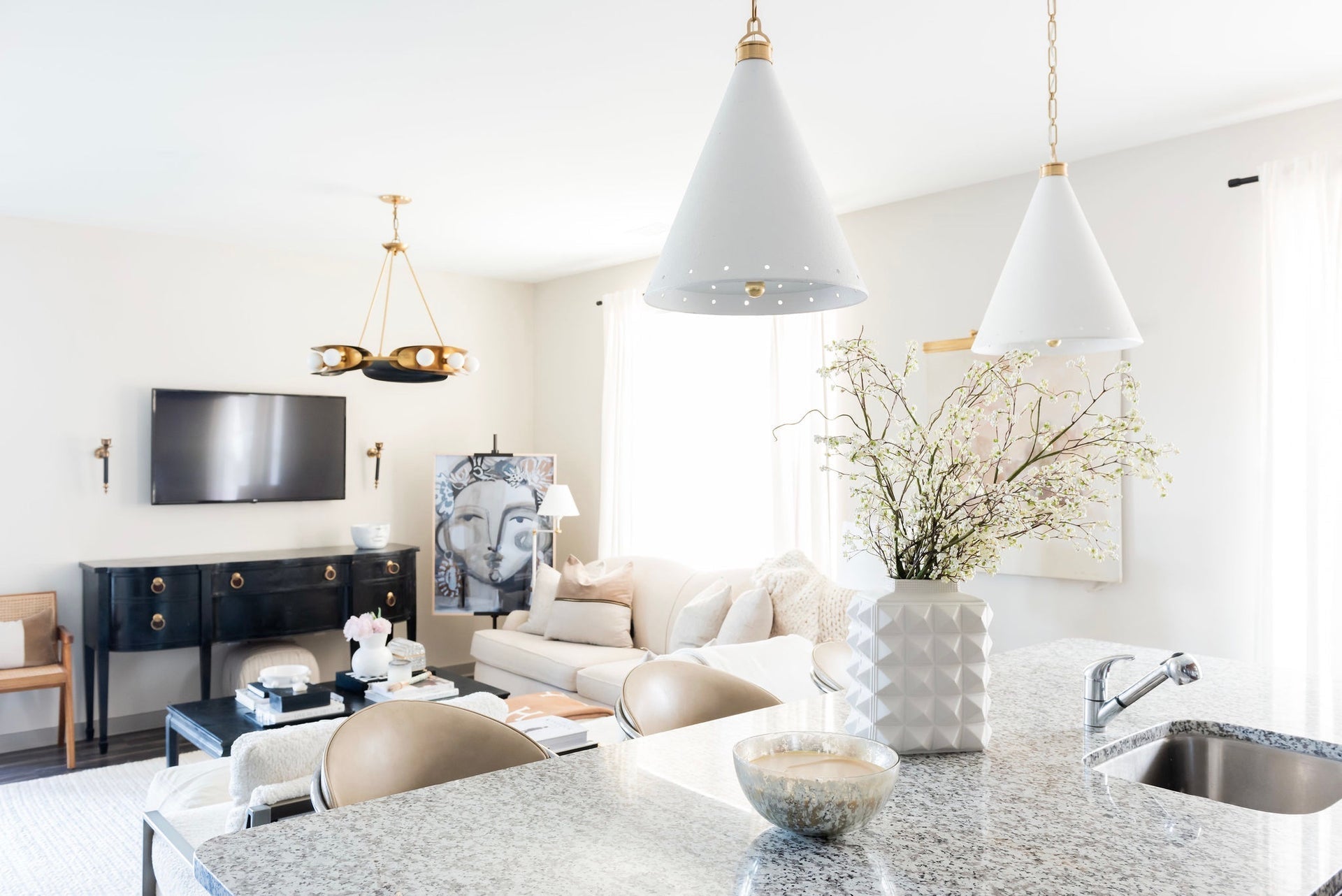 Classic No.1 Floor Lamp by Hudson Valley Lighting, Aged Brass with Dimmable Off-White Silk Shade
