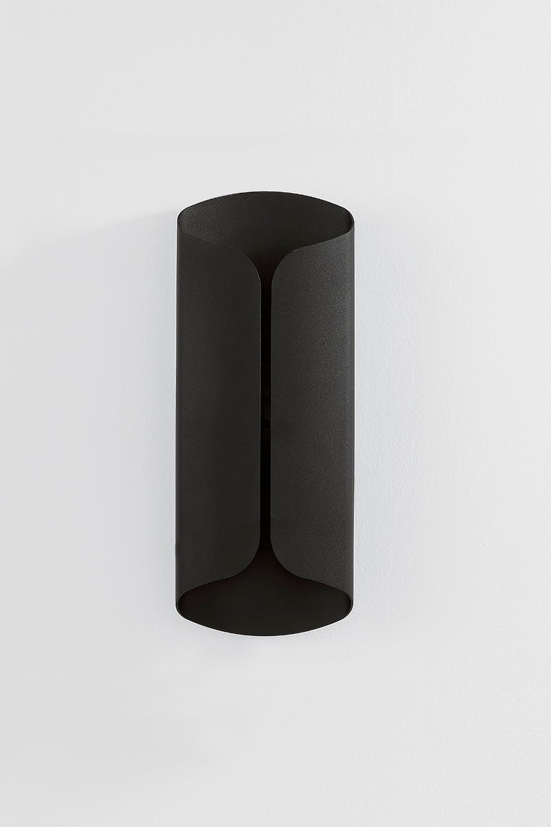 Cole Large Outdoor Wall Sconce by Troy Lighting, 20” H, Dimmable LED, Textured Black Finish