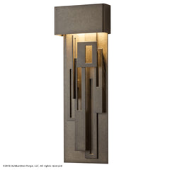 Hubbardton Forge Collage 27" Dark Sky Friendly LED Outdoor Sconce, Energy Efficient 350 Lumen Lighting