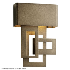 Hubbardton Forge 302520 Collage Small Dark Sky Friendly LED Outdoor Sconce - 250 Lumen, Dimmable, Eco-Friendly