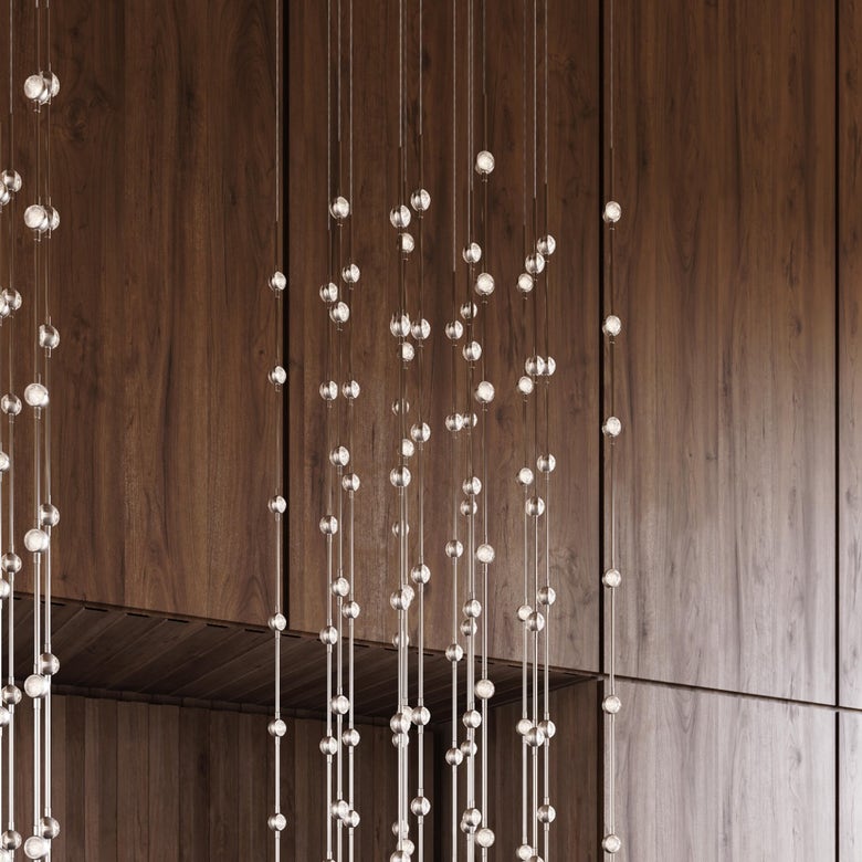 Constellation Andromeda 24-Inch Square LED Chandelier by SONNEMAN - Dimmable with 21,120 Lumens