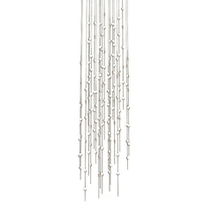 Constellation Andromeda 25-Inch Round Chandelier by SONNEMAN - Dimmable LED, Satin Brass/Nickel Finish, 34,380 Lumens