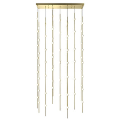 36-Inch SONNEMAN Constellation Andromeda Chandelier With Dimmable LED Hubs In Satin Brass/Nickel