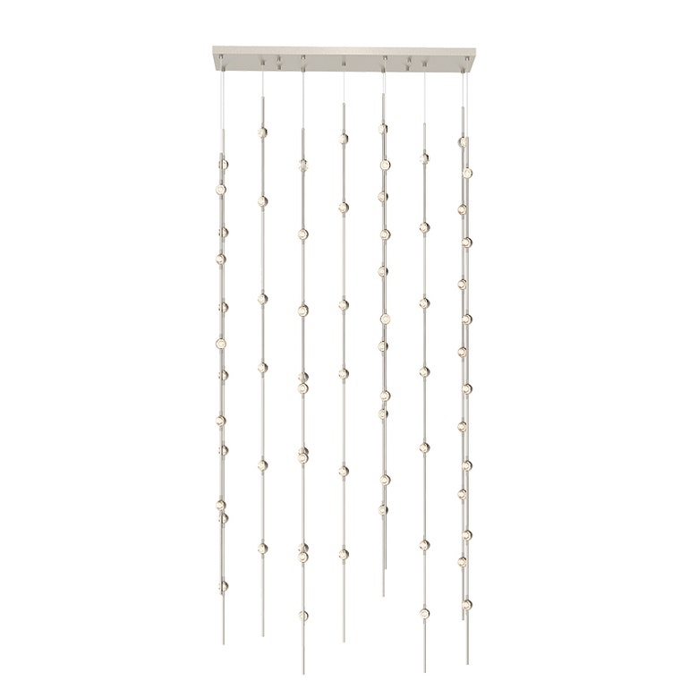 36-Inch SONNEMAN Constellation Andromeda Chandelier With Dimmable LED Hubs In Satin Brass/Nickel