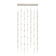 36-Inch SONNEMAN Constellation Andromeda Chandelier With Dimmable LED Hubs In Satin Brass/Nickel