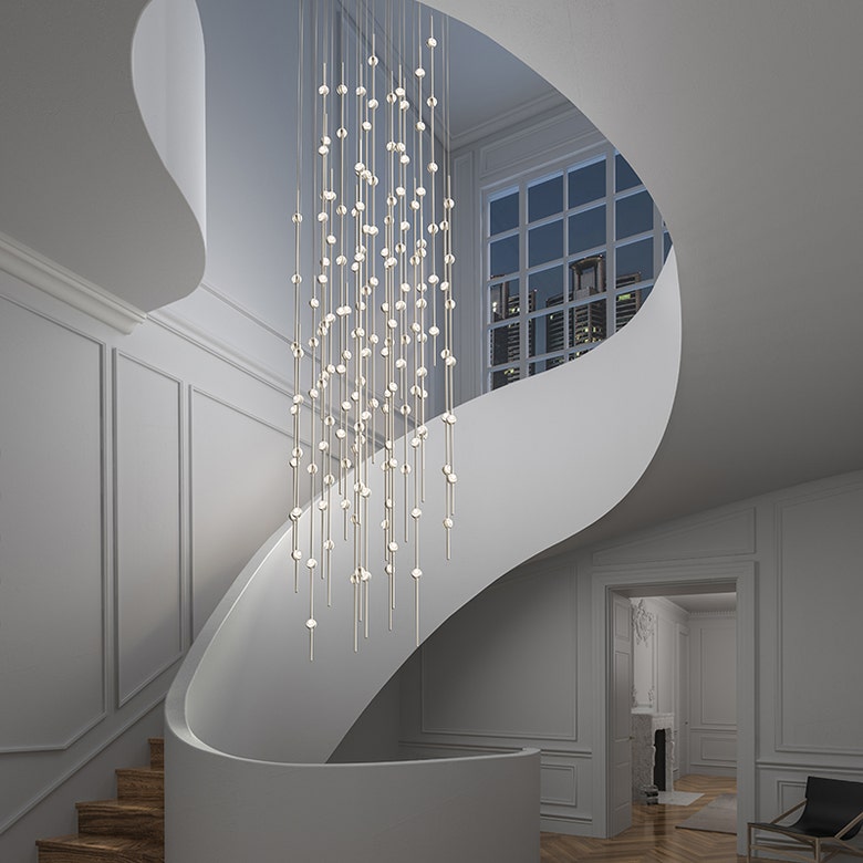 Constellation Andromeda 6-Inch Chandelier by SONNEMAN - Dimmable, Energy-Efficient, Modern Design