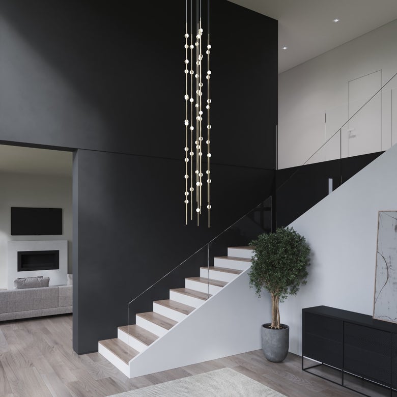 Constellation Andromeda 6-Inch Chandelier by SONNEMAN - Dimmable, Energy-Efficient, Modern Design