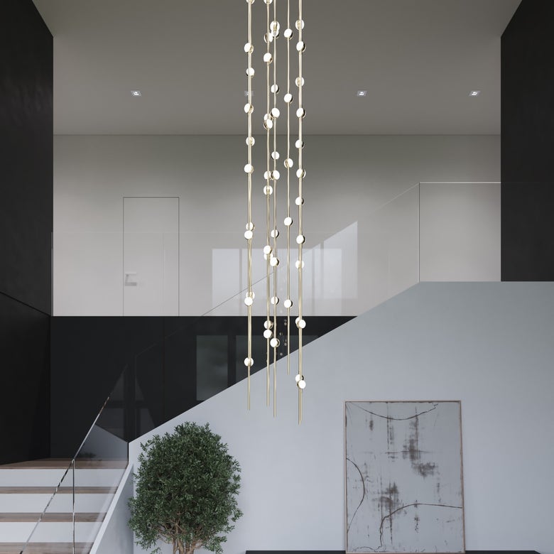 Constellation Andromeda 6-Inch Chandelier by SONNEMAN - Dimmable, Energy-Efficient, Modern Design