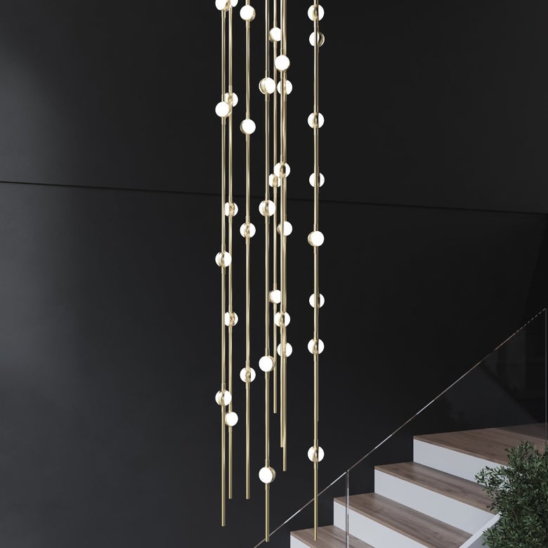 Constellation Andromeda 6-Inch Chandelier by SONNEMAN - Dimmable, Energy-Efficient, Modern Design