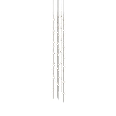 Constellation Andromeda 12-Inch Tall Chandelier by SONNEMAN - Modern LED Elegance in Satin Brass/Nickel