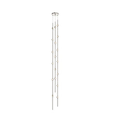Constellation Andromeda 6-Inch Tall Chandelier by SONNEMAN - Dimmable LED, Satin Brass/Nickel Finish