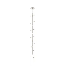 Constellation Andromeda 6-Inch Tall Chandelier by SONNEMAN - Dimmable LED, Satin Brass/Nickel Finish
