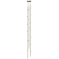 Constellation Andromeda 6-Inch Tall Chandelier by SONNEMAN - Dimmable LED, Satin Brass/Nickel Finish