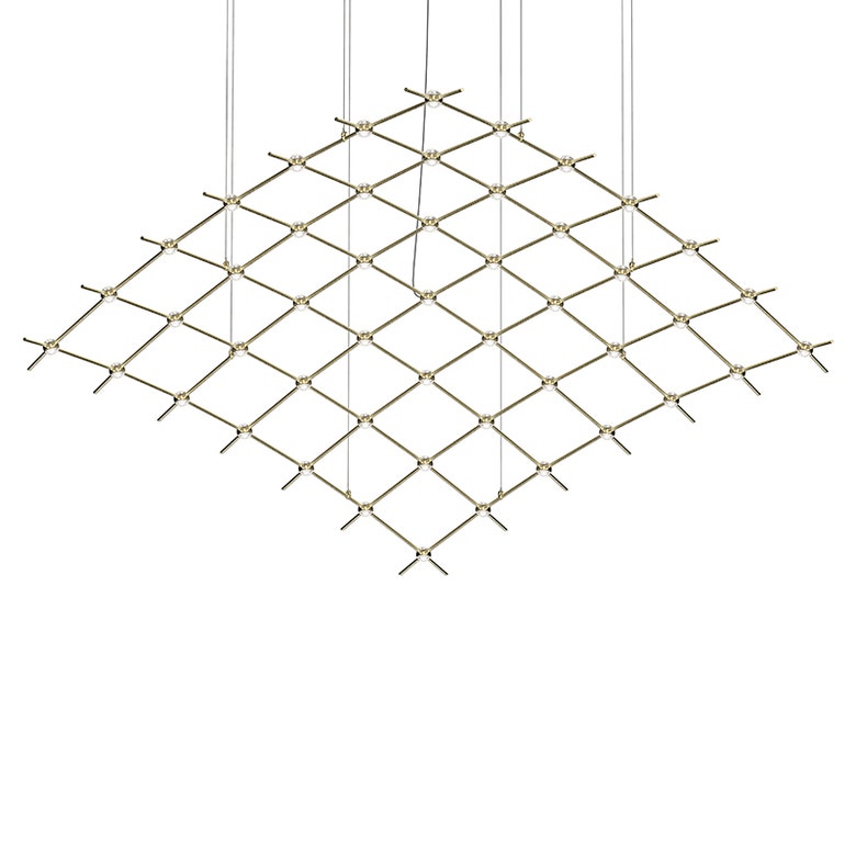 Constellation Aquarius Major Chandelier by SONNEMAN - Dimmable LED, 12,120 Lumens, Satin Brass/Nickel Finishes