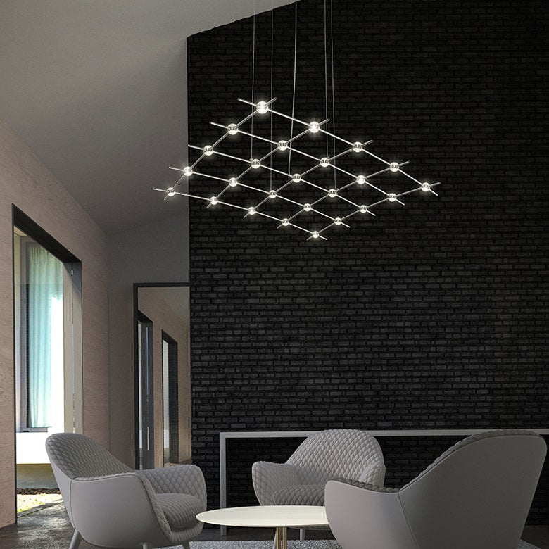 Medius Constellation Aquarius Chandelier by SONNEMAN - 6190 Lumens, Dimmable, Energy Efficient