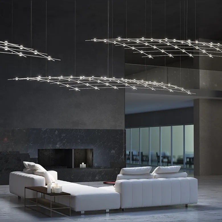 Medius Constellation Aquarius Chandelier by SONNEMAN - 6190 Lumens, Dimmable, Energy Efficient