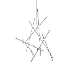 Constellation Aquila Minor Chandelier by SONNEMAN, 3280 Lumens, Dimmable, Satin Brass/Nickel Finish