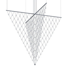 SONNEMAN Constellation Galaxy Matrix 26,250 Lumen LED Chandelier with Dimmable Feature, Satin Aluminum Finish