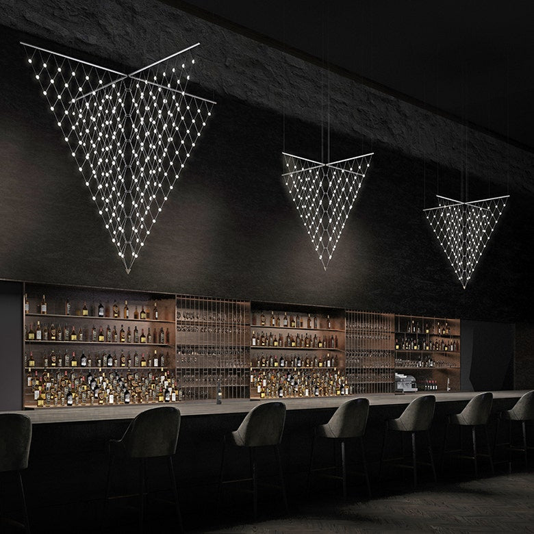 SONNEMAN Constellation Galaxy Matrix 1889.16C Vertical LED Chandelier with Dimmable Functionality