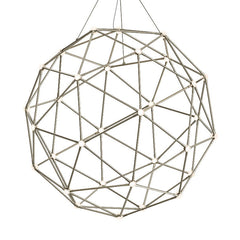 SONNEMAN Constellation Hedron Chandelier 45.75" Height Dimmable LED Light Polished Black Nickel Finish